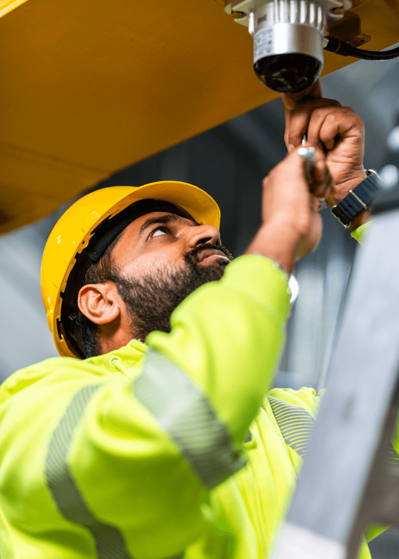 camera sensor on machine